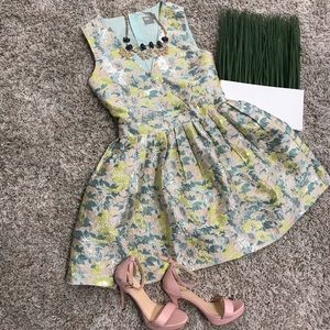 ASOS multi floral print skater dress